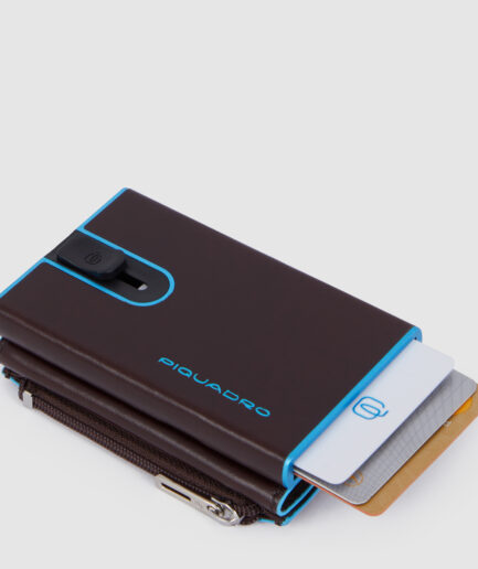 COMPACT WALLET PORTA MONETE CON SLIDING SYSTEM PIQUADRO