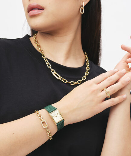 DANIEL WELLINGTON BOUND CROCODILE CHAMPAGNE SUNREY GOLD