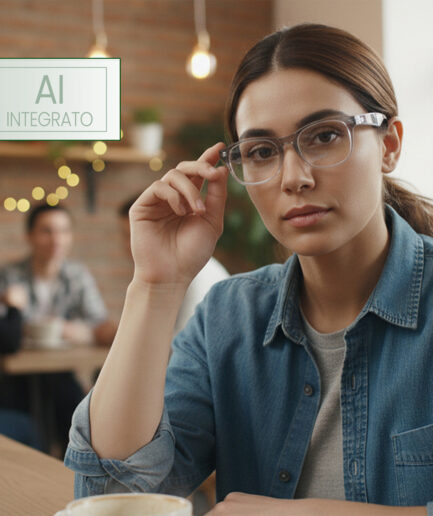 IRIS SMART GLASSES CON AI & TRADUZIONE LIVE
