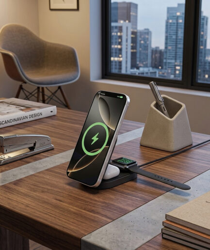 CARICATORE WIRELESS PIEGHEVOLE ULTRAVELOCE 3 IN 1